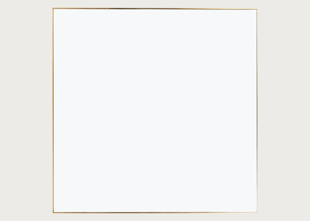 Fine Edge Mirror Rectangular Gold / 110cm / 110cm