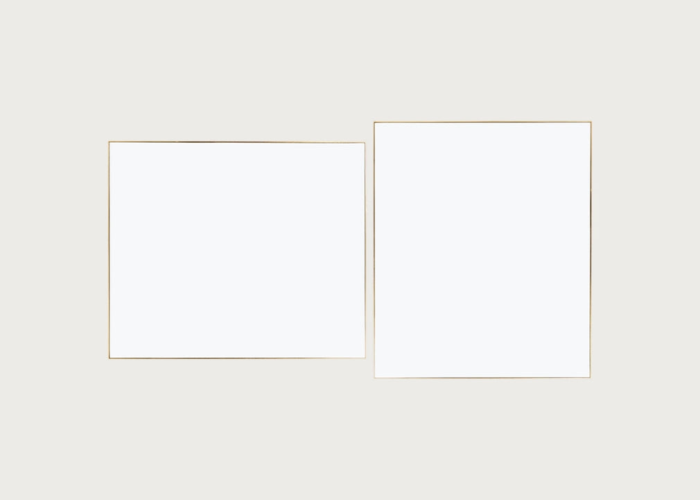 Fine Edge Mirror Rectangular Gold / 130cm / 110cm