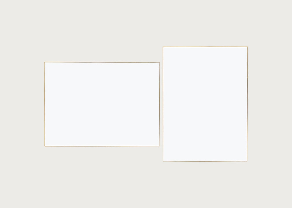Fine Edge Mirror Rectangular Gold / 150cm / 110cm
