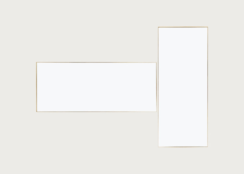 Fine Edge Mirror Rectangular Gold / 170cm / 70cm
