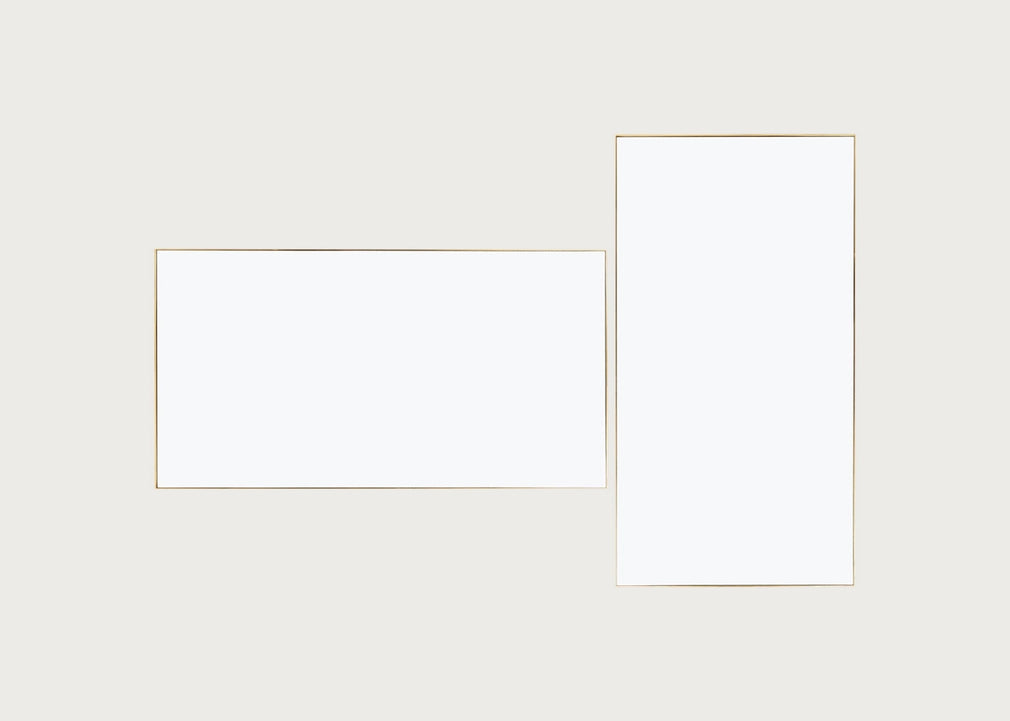Fine Edge Mirror Rectangular Gold / 170cm / 90cm