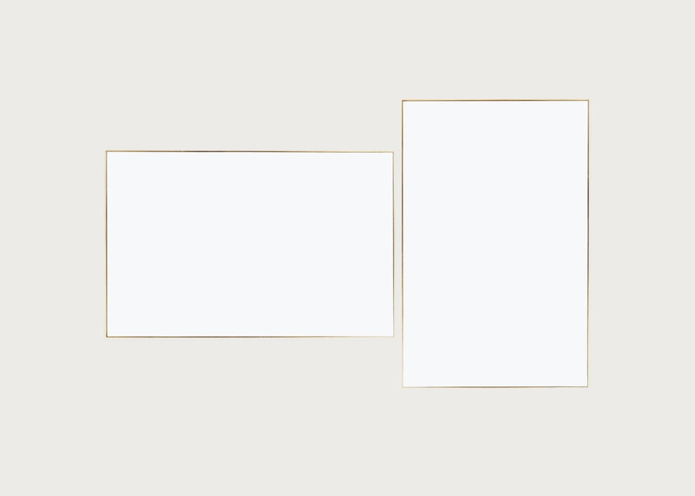 Fine Edge Mirror Rectangular Gold / 170cm / 110cm