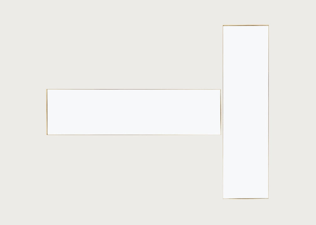 Fine Edge Mirror Rectangular Gold / 190cm / 50cm