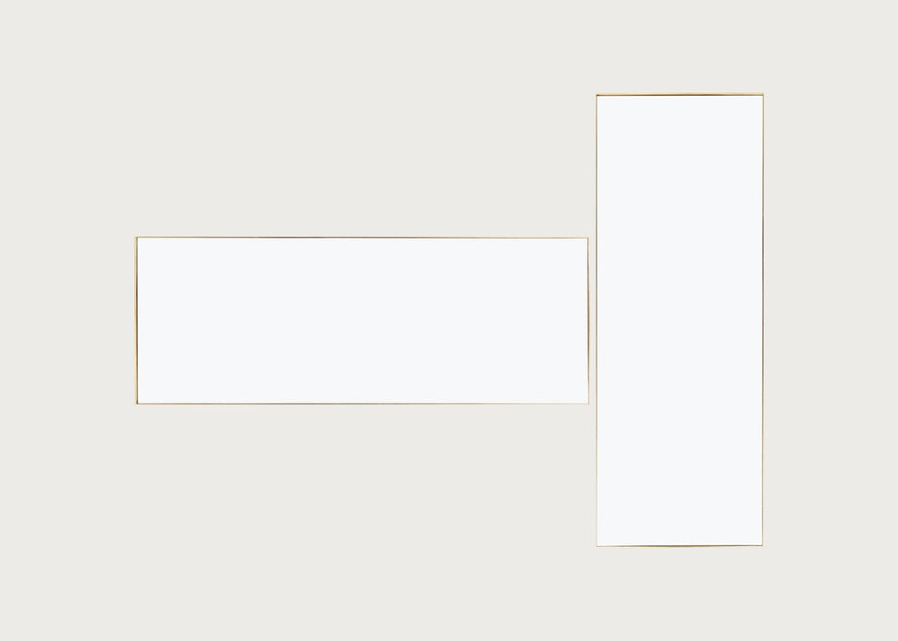 Fine Edge Mirror Rectangular Gold / 190cm / 70cm
