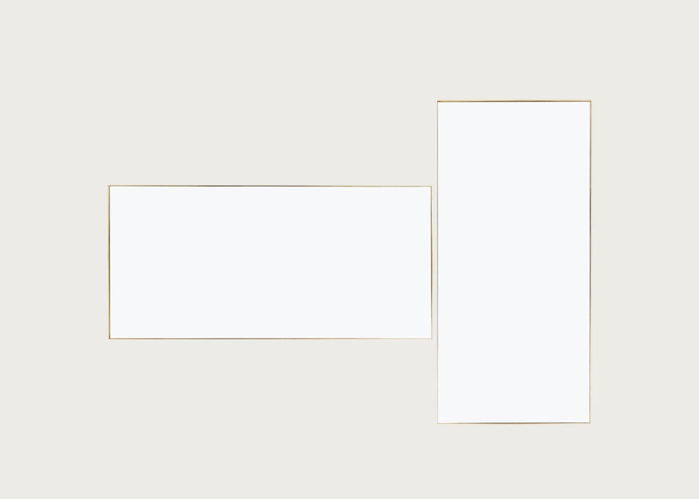 Fine Edge Mirror Rectangular Gold / 190cm / 90cm