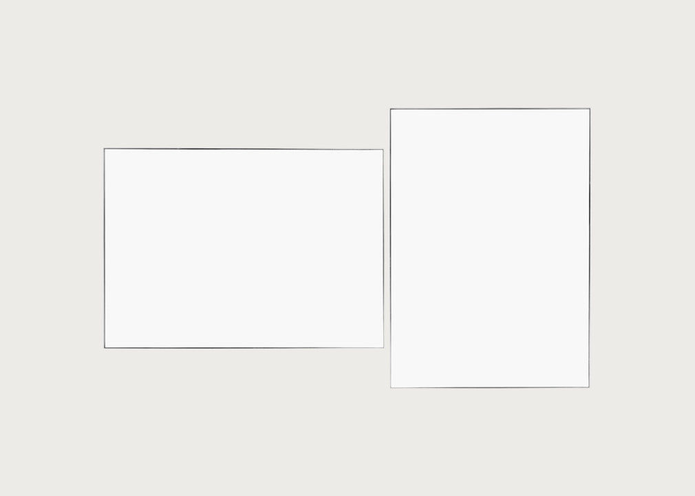 Fine Edge Mirror Rectangular Silver / 70cm / 50cm