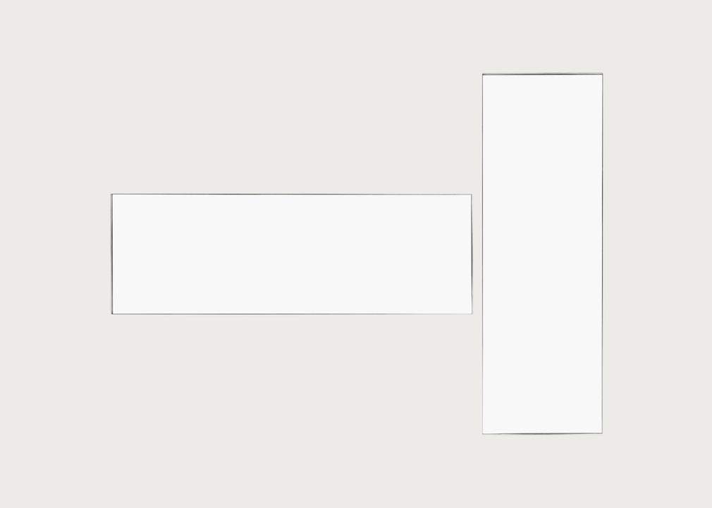 Fine Edge Mirror Rectangular Silver / 150cm / 50cm