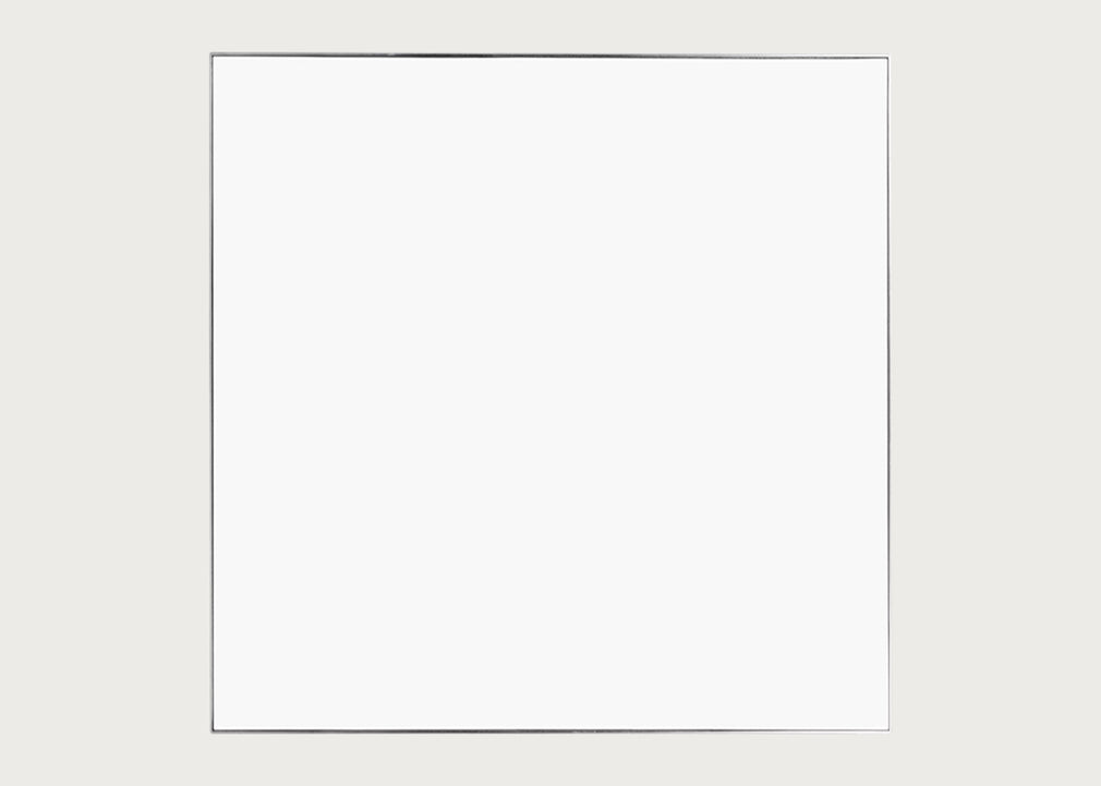 Fine Edge Mirror Rectangular Silver / 70cm / 70cm