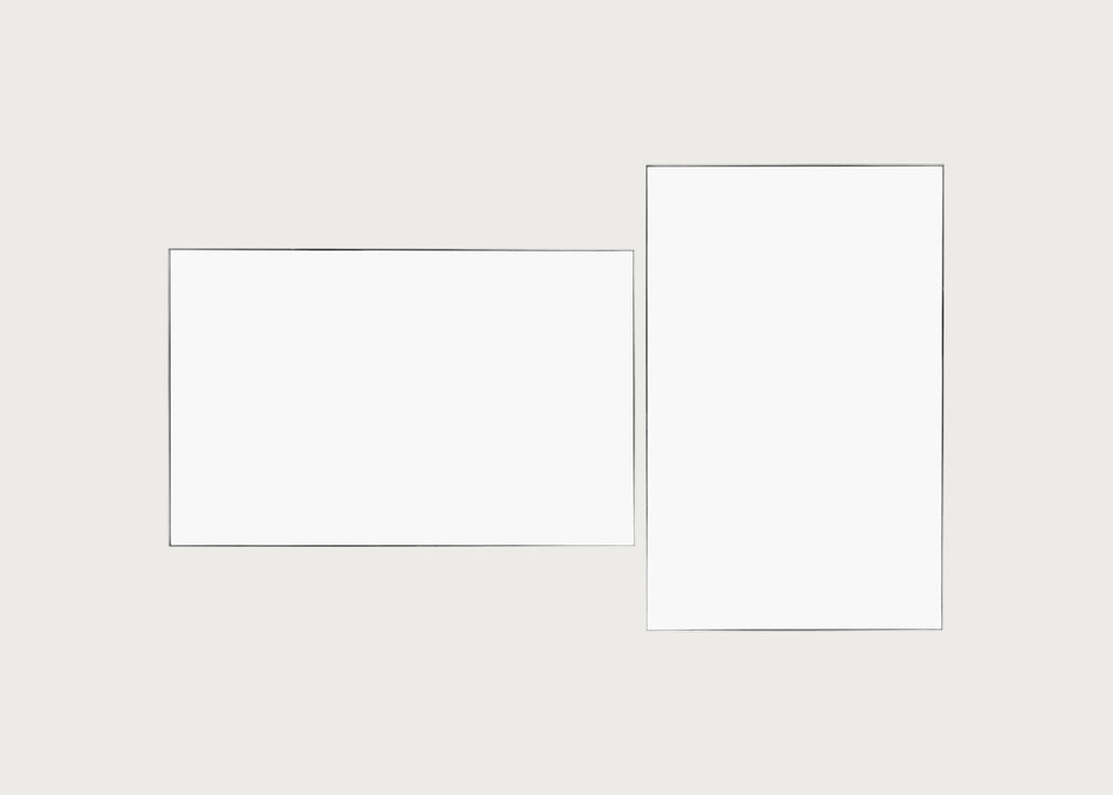 Fine Edge Mirror Rectangular Silver / 110cm / 70cm