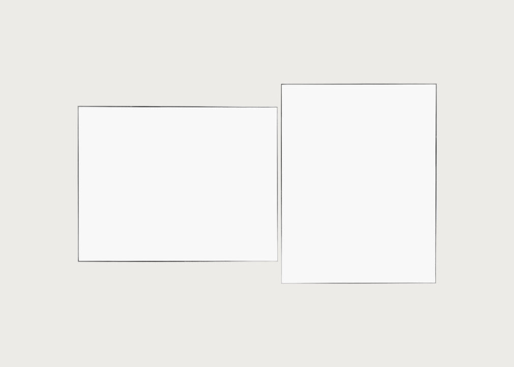 Fine Edge Mirror Rectangular Silver / 90cm / 70cm