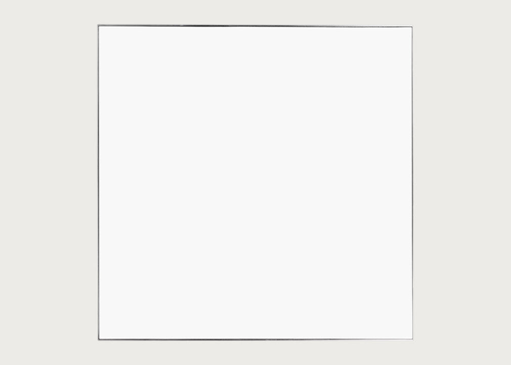 Fine Edge Mirror Rectangular Silver / 90cm / 90cm