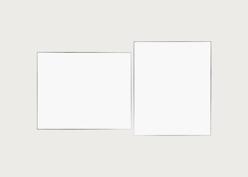 Fine Edge Mirror Rectangular Silver / 110cm / 90cm