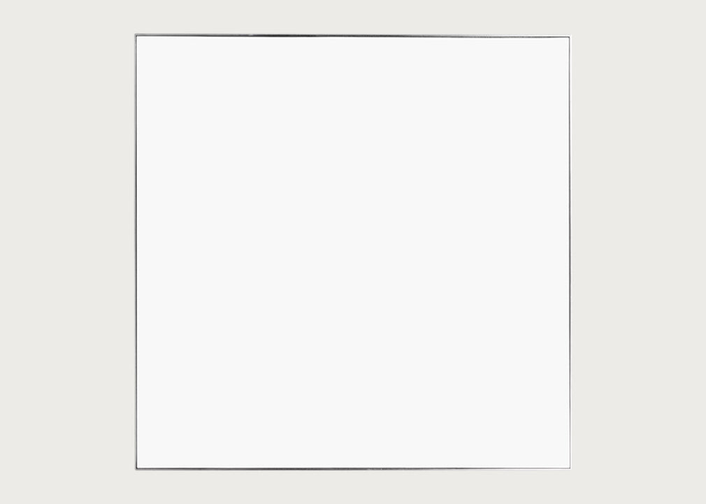 Fine Edge Mirror Rectangular Silver / 110cm / 110cm