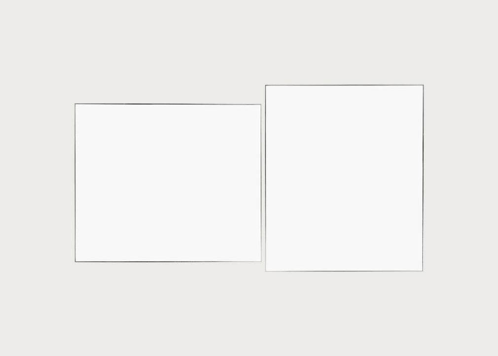 Fine Edge Mirror Rectangular Silver / 130cm / 110cm