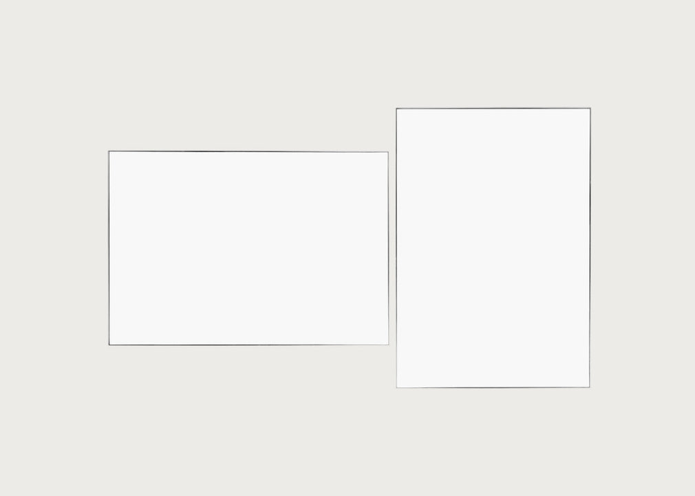 Fine Edge Mirror Rectangular Silver / 130cm / 90cm