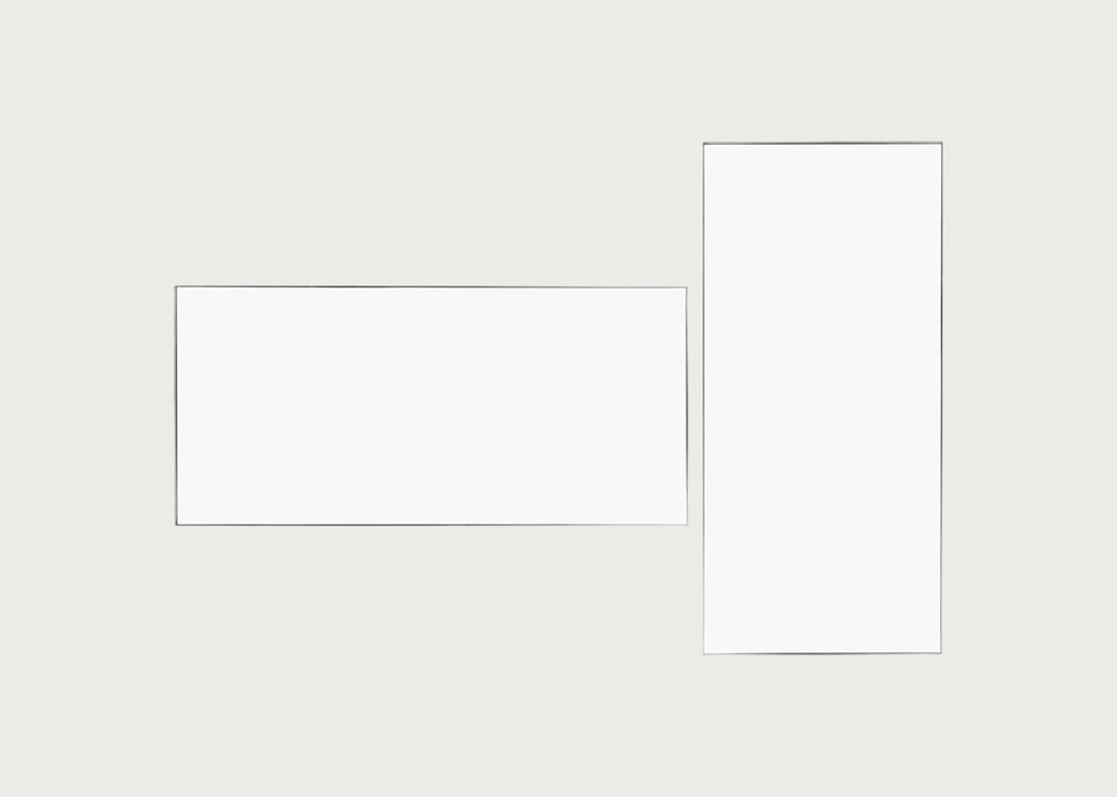 Fine Edge Mirror Rectangular Silver / 150cm / 70cm