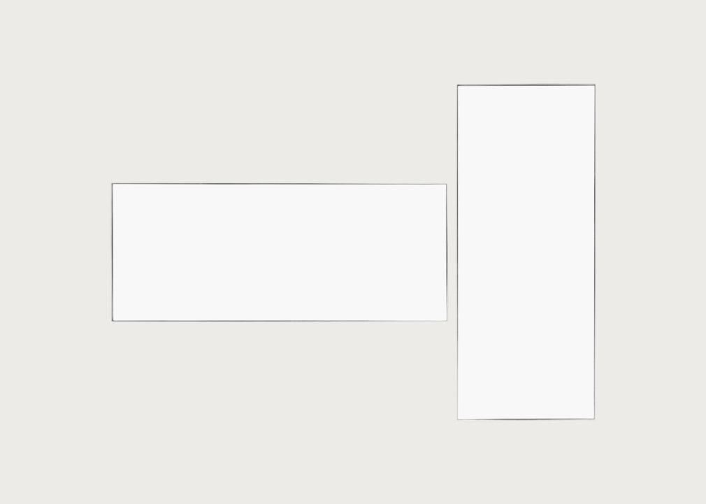 Fine Edge Mirror Rectangular Silver / 170cm / 70cm