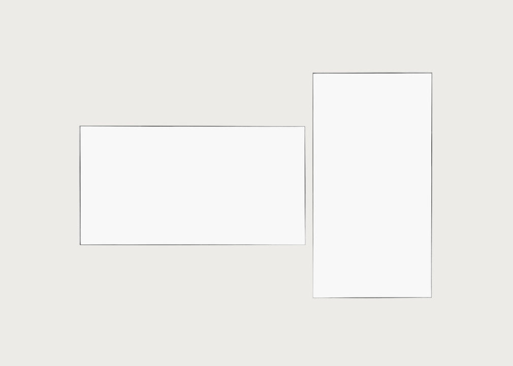 Fine Edge Mirror Rectangular Silver / 170cm / 90cm