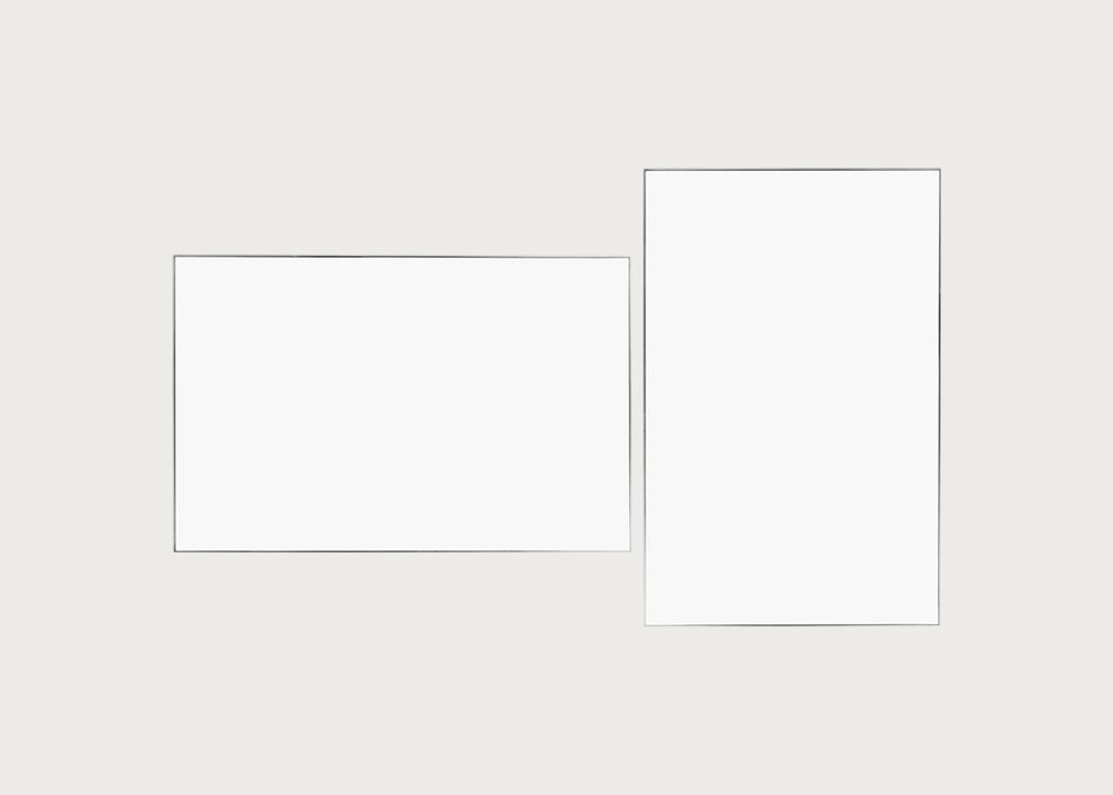 Fine Edge Mirror Rectangular Silver / 170cm / 110cm