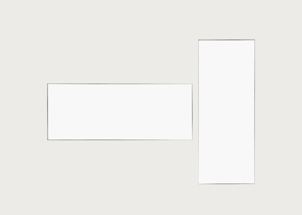 Fine Edge Mirror Rectangular Silver / 190cm / 70cm