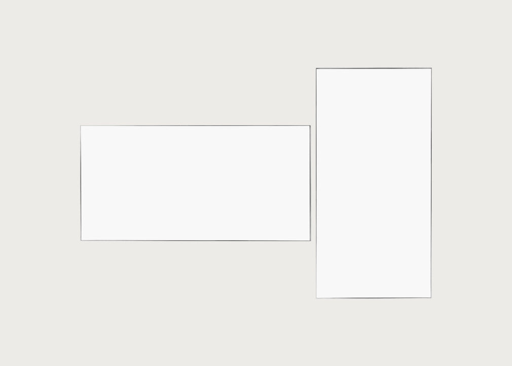 Fine Edge Mirror Rectangular Silver / 190cm / 90cm