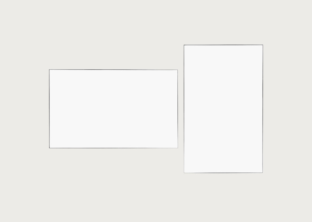 Fine Edge Mirror Rectangular Silver / 190cm / 110cm