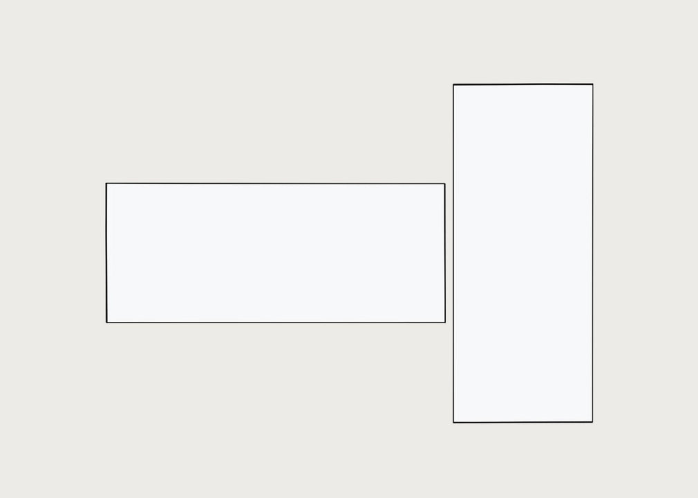 Fine Edge Mirror Rectangular Black / 170cm / 70cm