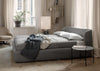 Gravity Floor Lamp XL High Grey Marble Base Canvas Shade