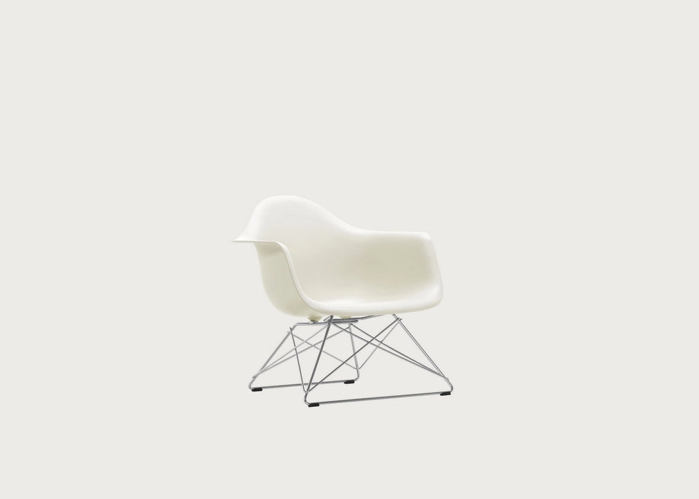 Eames Plastic Armchair RE LAR Pebble / LAR Chrome