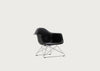 Eames Plastic Armchair RE LAR Deep Black / LAR Chrome