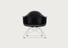 Eames Plastic Armchair RE LAR Deep Black / LAR White Powder