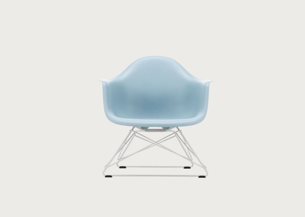 Eames Plastic Armchair RE LAR Ice Grey / LAR White Powder