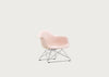 Eames Plastic Armchair RE LAR Pale Rose / LAR Chrome