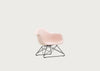Eames Plastic Armchair RE LAR Pale Rose / LAR Basic Dark Powder