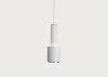 A110 Hand Grenade Pendant Light White & Brass
