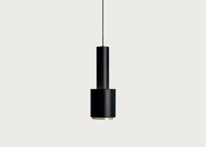 A110 Hand Grenade Pendant Light Black & Brass
