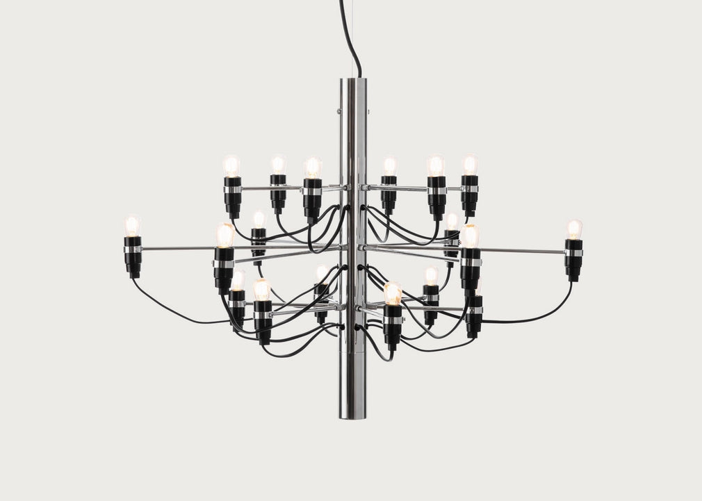 2097 Chandelier Pendant Light 2097/18 / Chrome / Frosted