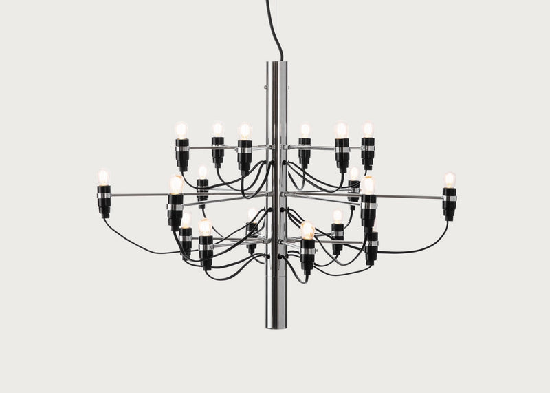 2097 Chandelier Pendant Light 2097/18 / Chrome / Frosted