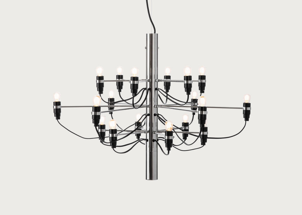2097 Chandelier Pendant Light 2097/18 / Chrome / Frosted