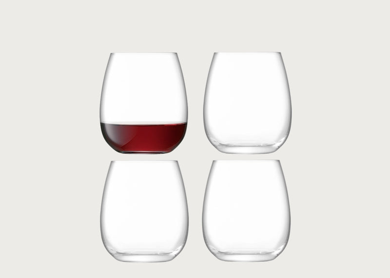 Borough Stemless Wine Glasses Set of 4
