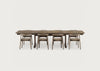 Refectory Extending Dining Table Black Oiled Ash