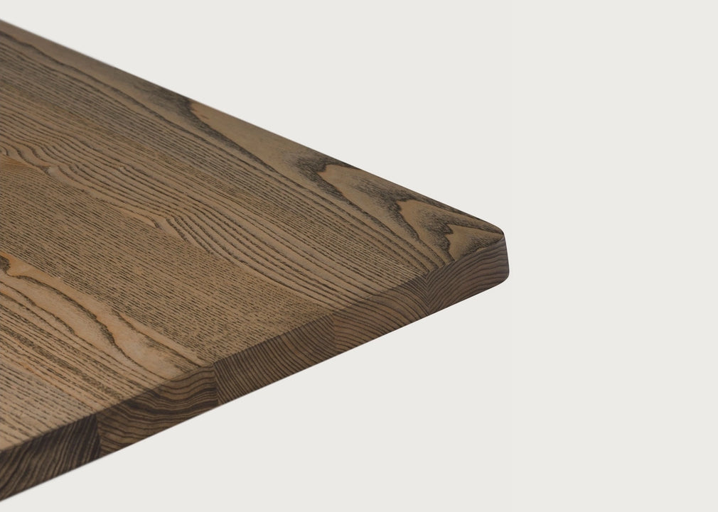 Refectory Extending Dining Table Black Oiled Ash