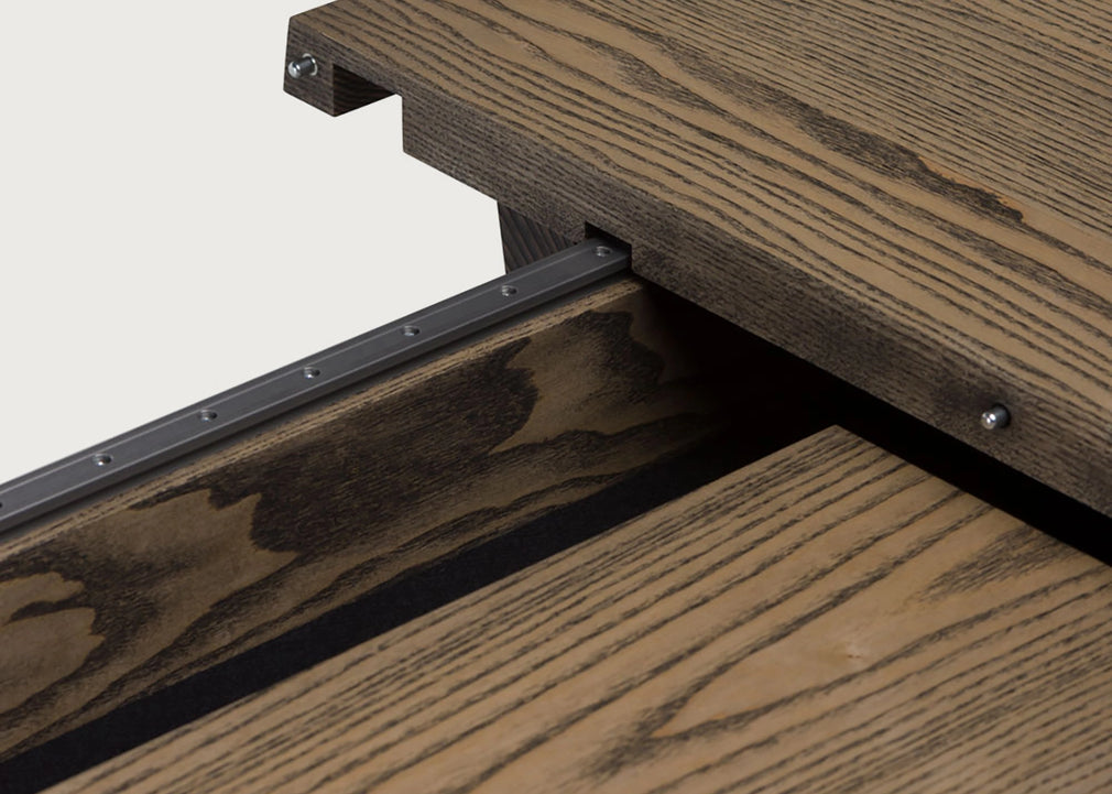 Refectory Extending Dining Table Black Oiled Ash