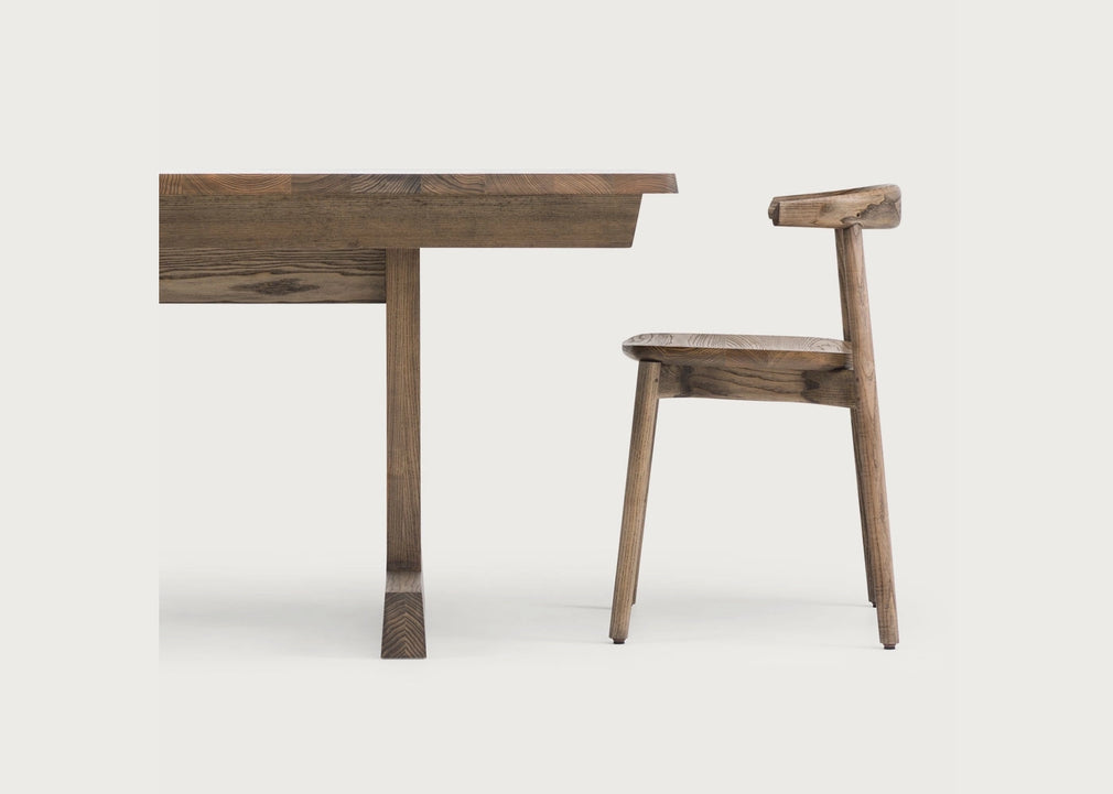 Refectory Extending Dining Table Black Oiled Ash