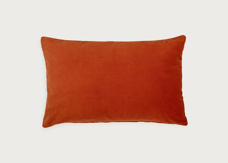 Velvet Cushion Rust 35cm x 55cm