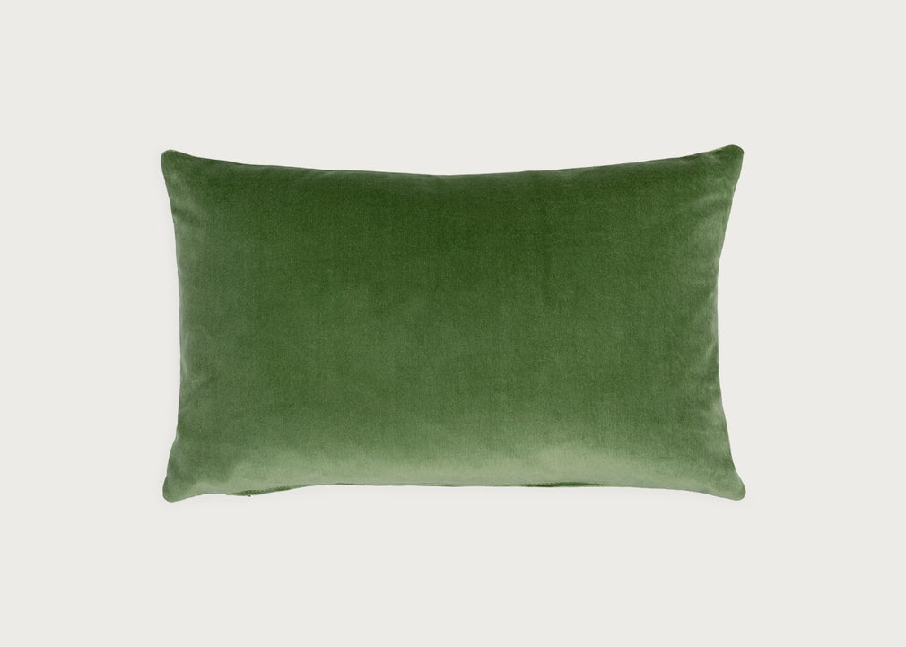 Velvet Cushion Sage Green 35cm x 55cm