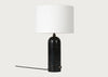 Gravity Table Lamp Small / Black Marble / White