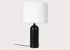 Gravity Table Lamp Large / Black Marble / Canvas