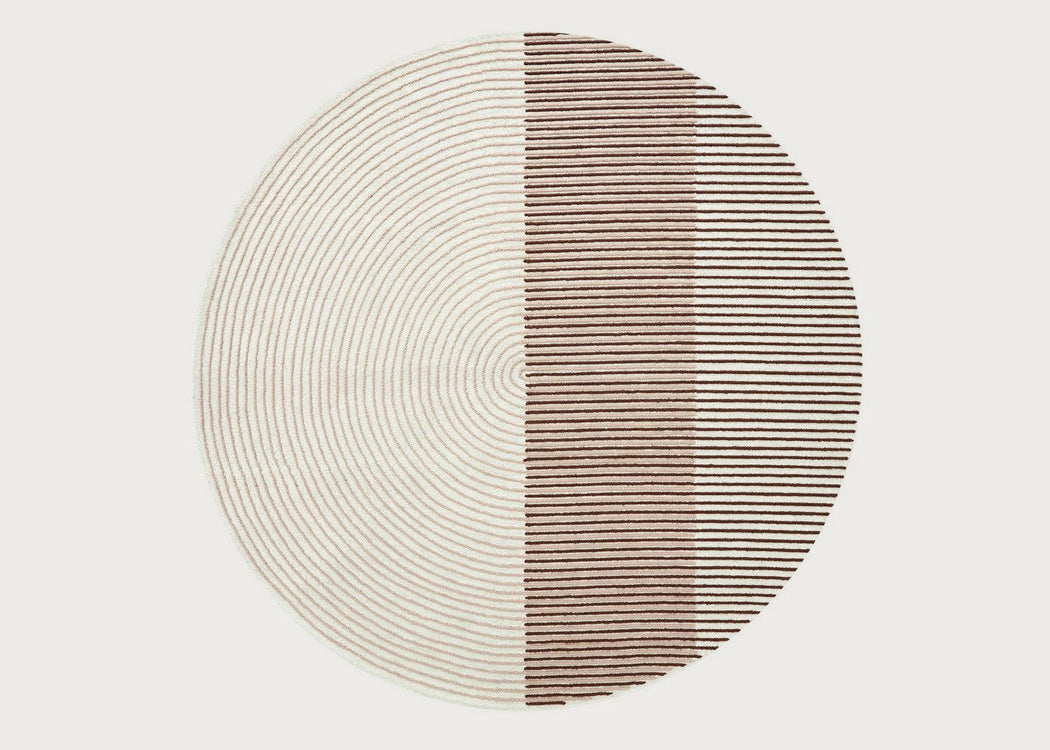 Ply Round Rug Pink