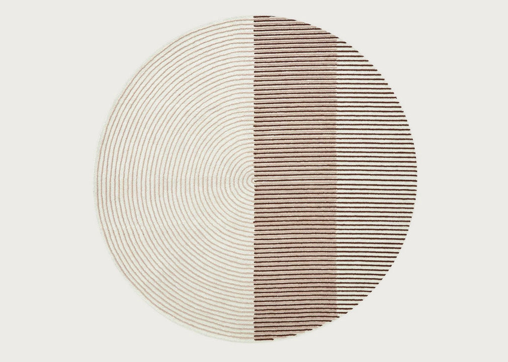 Ply Round Rug Pink